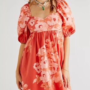 Free People Peony Floral Baby Doll Dress